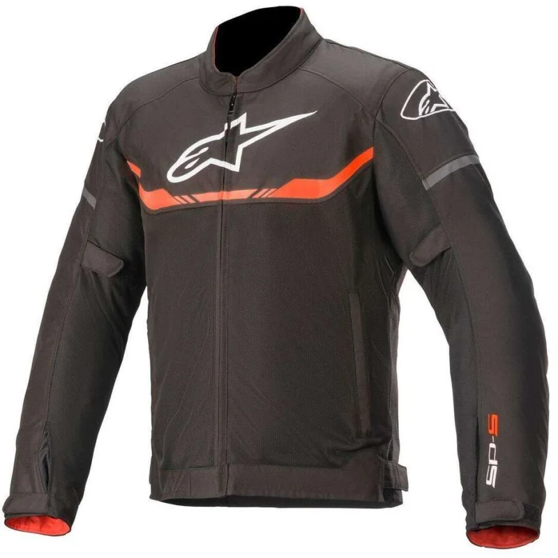 Prezzo Scontato Giacca Moto Traforata Alpinestars T-SPS AIR Fluo Rosso Nero