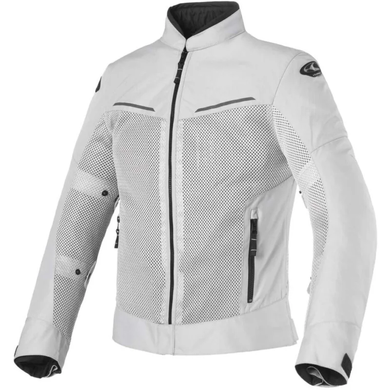Spedizione Espresso Giacca Moto Traforata Clover TROPICA Grigio Nero
