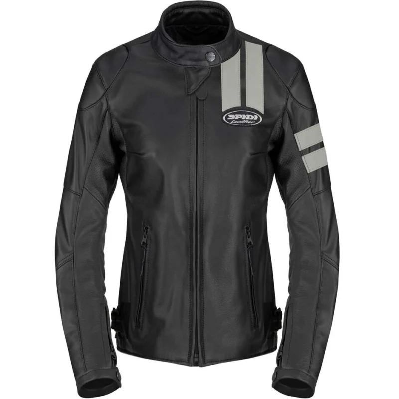 Giacche Moto Donna Pelle Spidi ROAR LADY Ghiaccio Nero Promozione Esclusiva