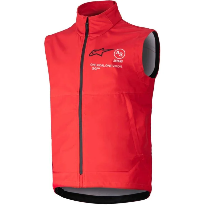 Quantità Limitata Gilet Moto Cross Enduro Alpinestars TECHSTAR SOFTSHELL VEST Bright Rosso
