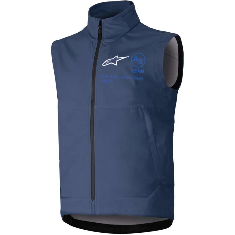 Gilet Moto Cross Enduro Alpinestars TECHSTAR SOFTSHELL VEST Navy Economico