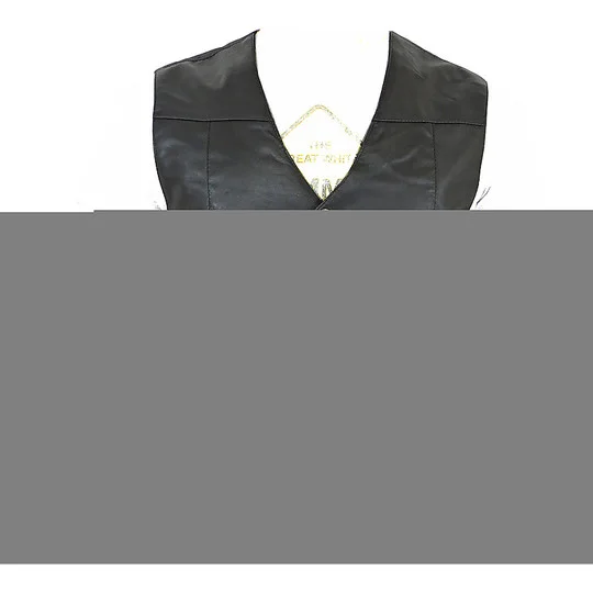 Soddisfatti O Rimborsati Gilet Moto Custom in Pelle PXT STAR Nero