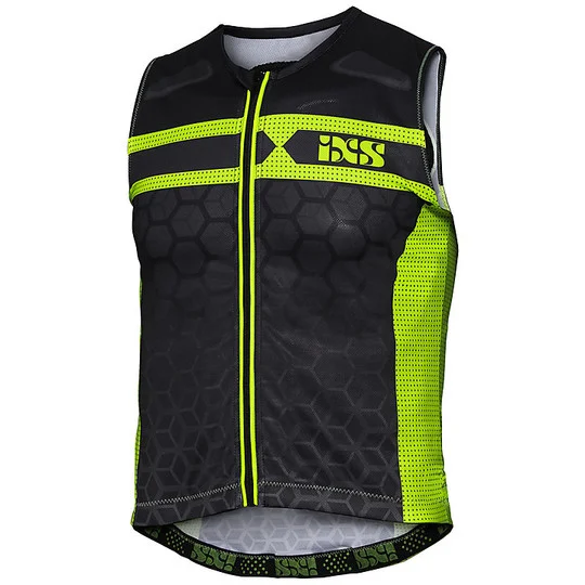 Gilet Moto Protettivo Ixs RS-20 Nero Verde Fluo Spedizione Gratuita