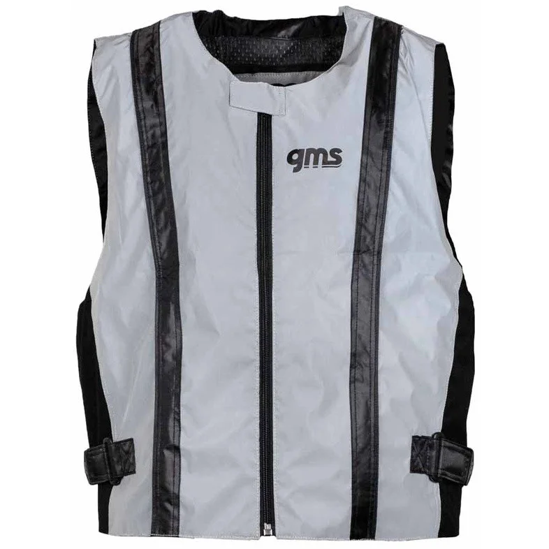 Gilet Moto Riflettente Gms LUX Grigio Riflettente Bestseller