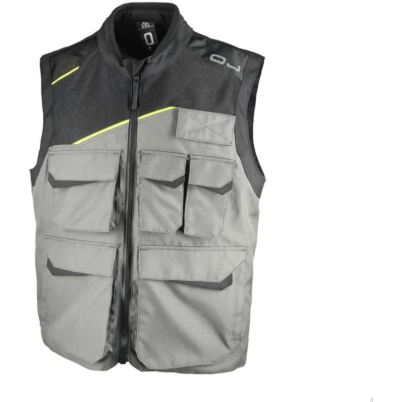 Gilet Multitasche Moto Oj Atmosfere J278 ADAPT Grigio Solo Oggi