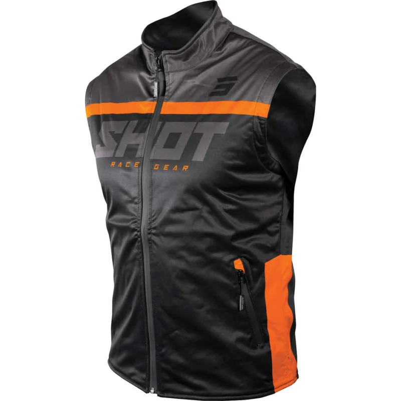 Gillet Moto Cross Shot Bodywarmer lite 2.0 Nero Arancio Reso Gratuito