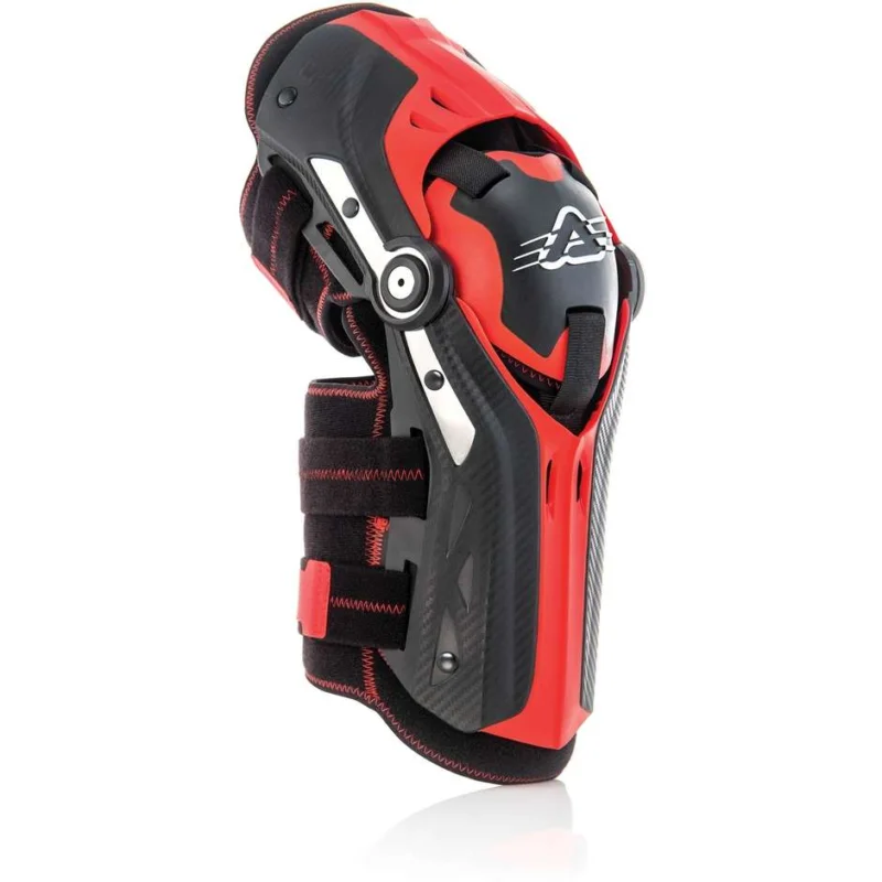 Occasione Ginocchiera Moto Cross Enduro Acerbis Doppio Snodo Gorilla Nero Rosso
