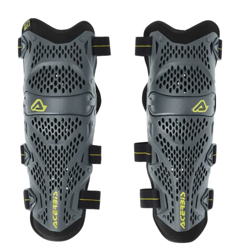 Prezzo Conveniente Ginocchiera Moto Cross Enduro Acerbis Impact Grigio