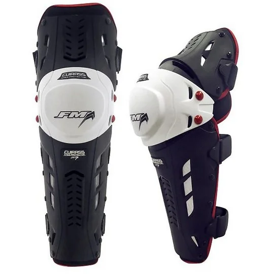 Saldi Ginocchiera Moto Cross Enduro Fm Racing CUIRASS Nero