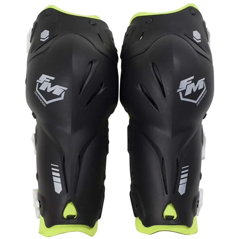 Promozione Ginocchiera Moto Cross Enduro Fm Racing DEFENDER Nero