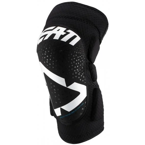 Promo Stagionale Ginocchiera Moto Cross Enduro Leatt bambino 3DF 5.0 Mini Bianco Nero