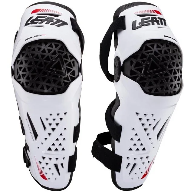 Ginocchiera Moto Leatt DUAL AXIS PRO Bianco Offerta Limitata