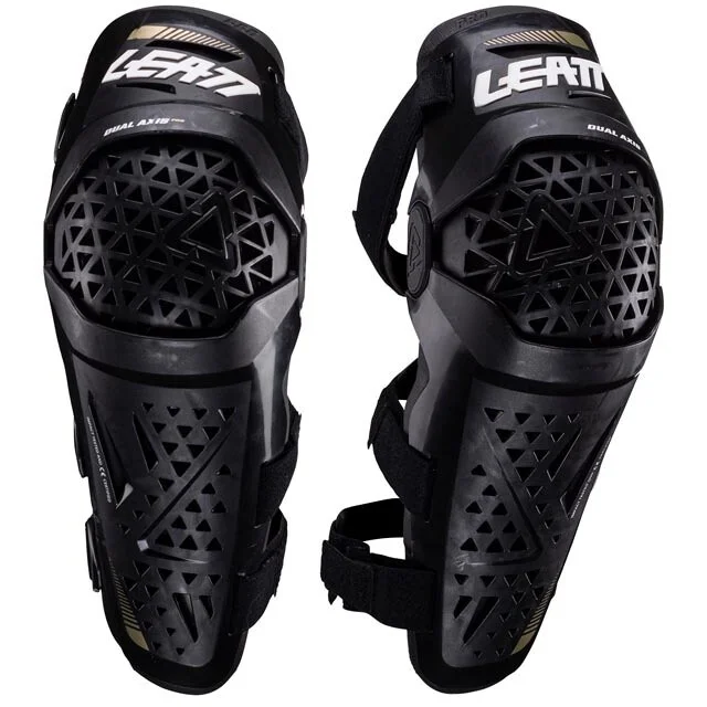 Ginocchiera Moto Leatt DUAL AXIS PRO Nero Nuova Collezione