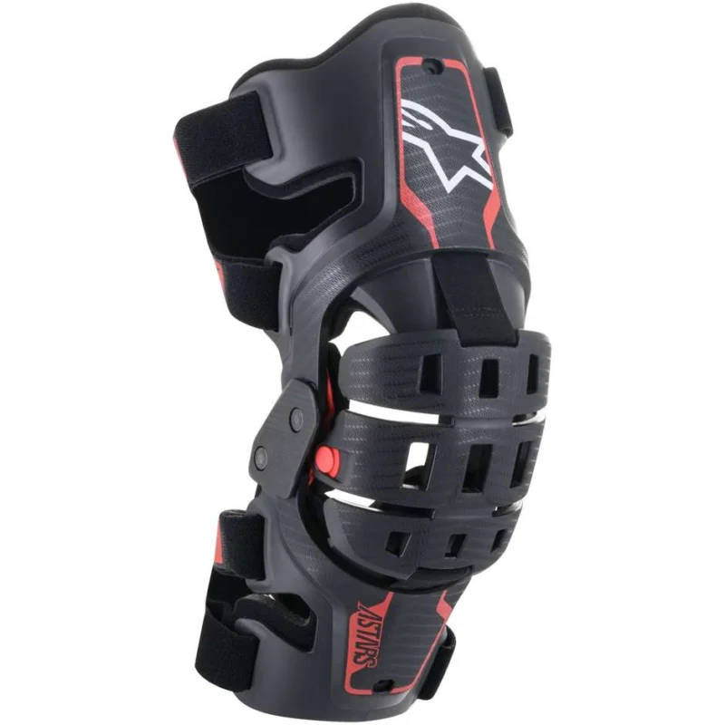 Nuova Collezione Ginocchiere da Bambino Moto Cross Enduro Alpinestars BIONIC 5S YOUTH Nero Rosso