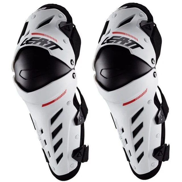 Ginocchiere e Parastinchi Moto Cross Enduro Leatt Dual Axis Bianco Offerta Limitata
