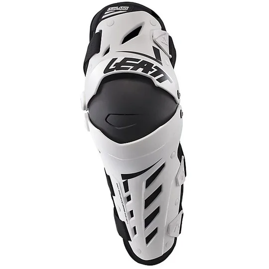 Ginocchiere e Parastinchi Moto Cross Enduro Leatt Dual Axis Nero Bianco Nuova Collezione