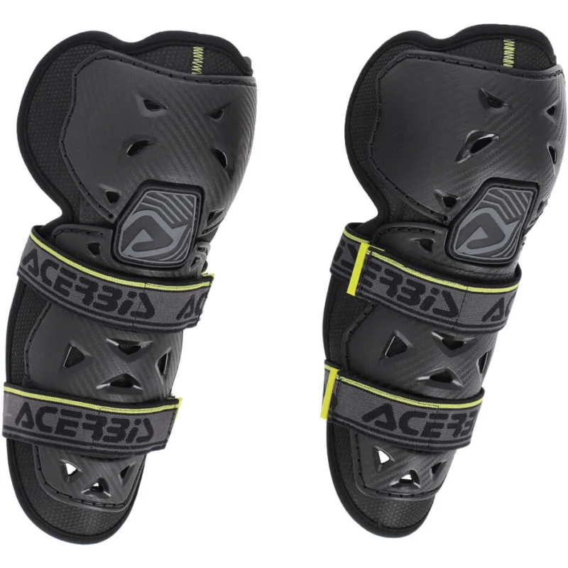 Offerta Speciale Ginocchiere Moto cross enduro Bambino Acerbis Profile 2.0 junior Nero Giallo