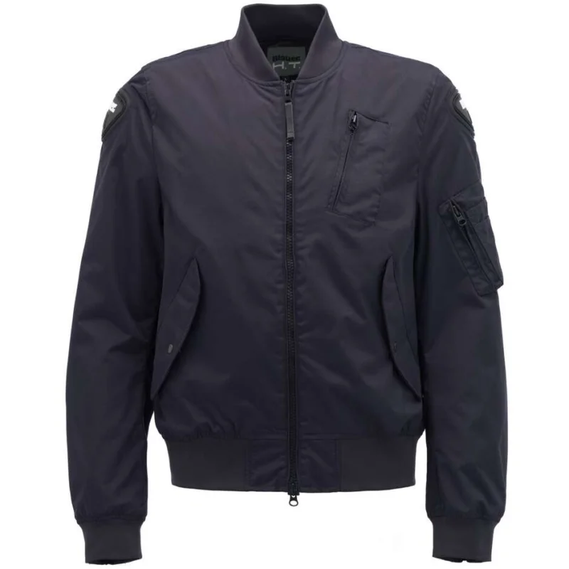 Giubbotto Bomber Moto in Tessuto Blauer MAREVICK Blu Spedizione Espresso