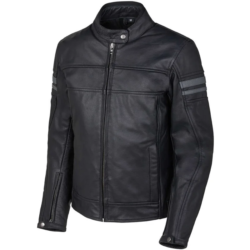 Giubbotto da Donna Moto In Pelle Oj Atmosfere J215 LEGEND LADY Nero Esclusivo