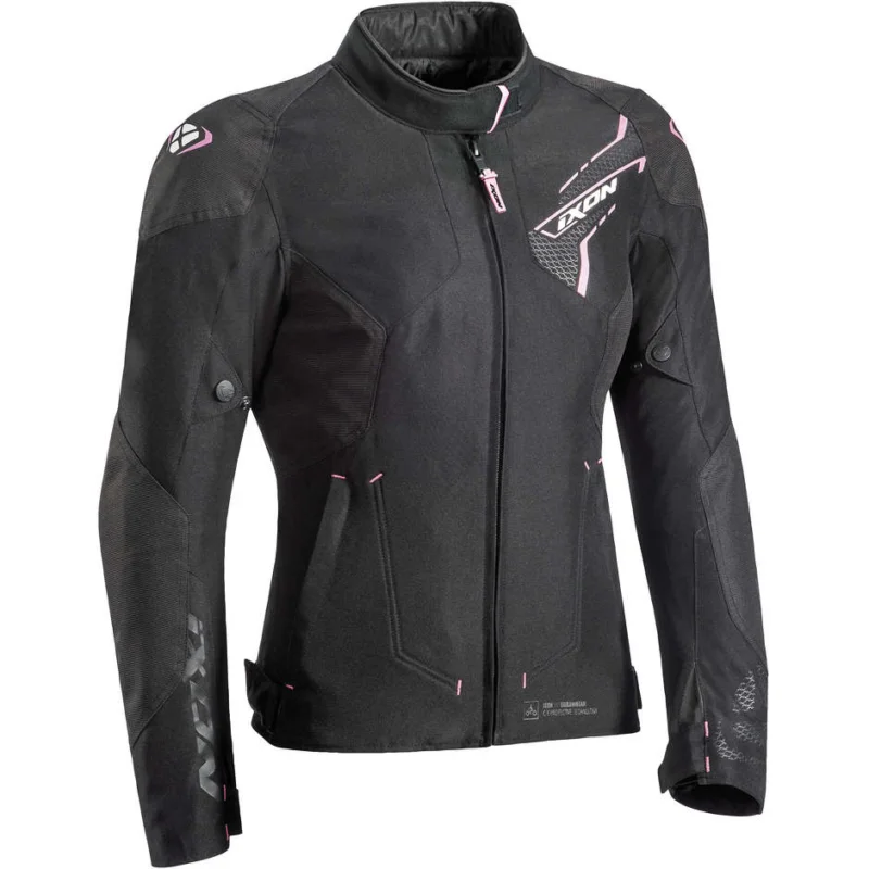 Più Venduto Giubbotto da Donna Moto in Tessuto 2in1 Sportivo Ixon LUTHOR Lady Nero Rosa