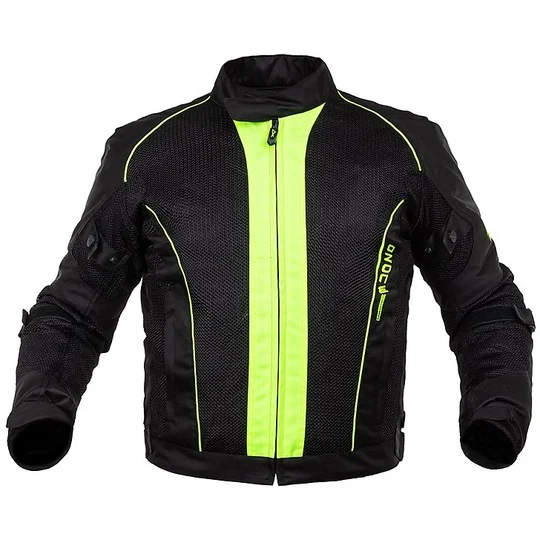 Giubbotto Da Donna Moto In Tessuto A-Pro Estivo CLOUD LADY Nero Giallo Fluo Must-Have