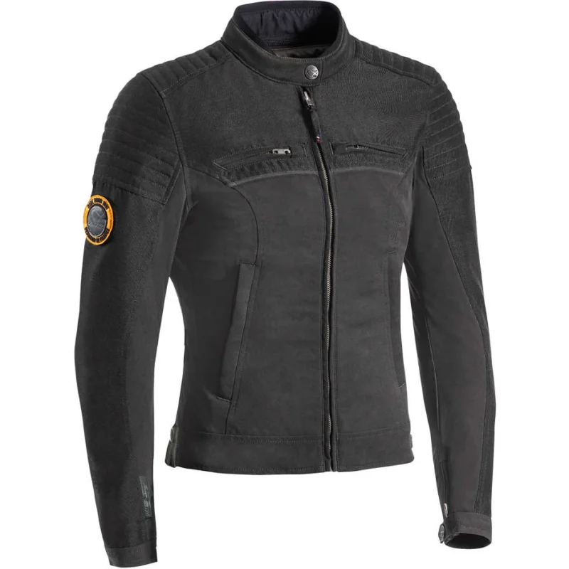 Offerta Speciale Giubbotto da Donna Moto In Tessuto Stile Heritage Ixon BREAKER LADY Nero