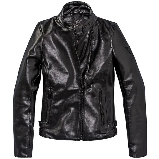 Giubbotto Donna Chiodo in Pelle Custom Dainese 72 CHIODO 72 Lady Nero Pagamento Sicuro
