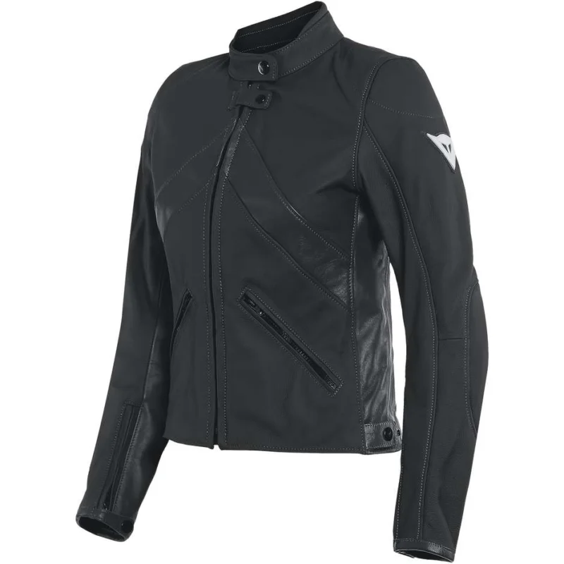 Ultima Occasione Giubbotto Donna Moto in Pelle Custom Dainese SANTA MONICA LADY Nero