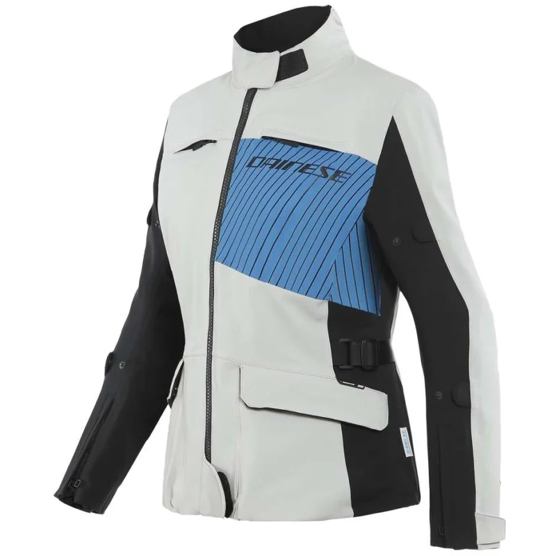 Prezzo Ridotto Giubbotto Donna Moto in Tessuto Dainese TONALE D-Dry XT Grigio Blu Nero