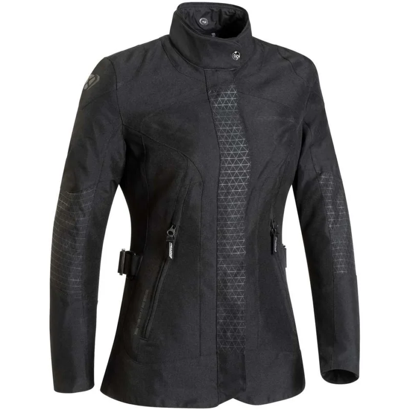Novità Giubbotto Donna Moto In Tessuto Ixon BLOOM Nero