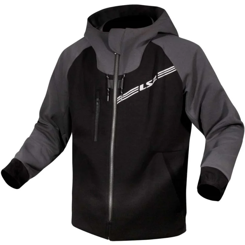 Giubbotto Felpa Casual Moto Ls2 THROTTLE Nero Dark Grigio Promozione Esclusiva