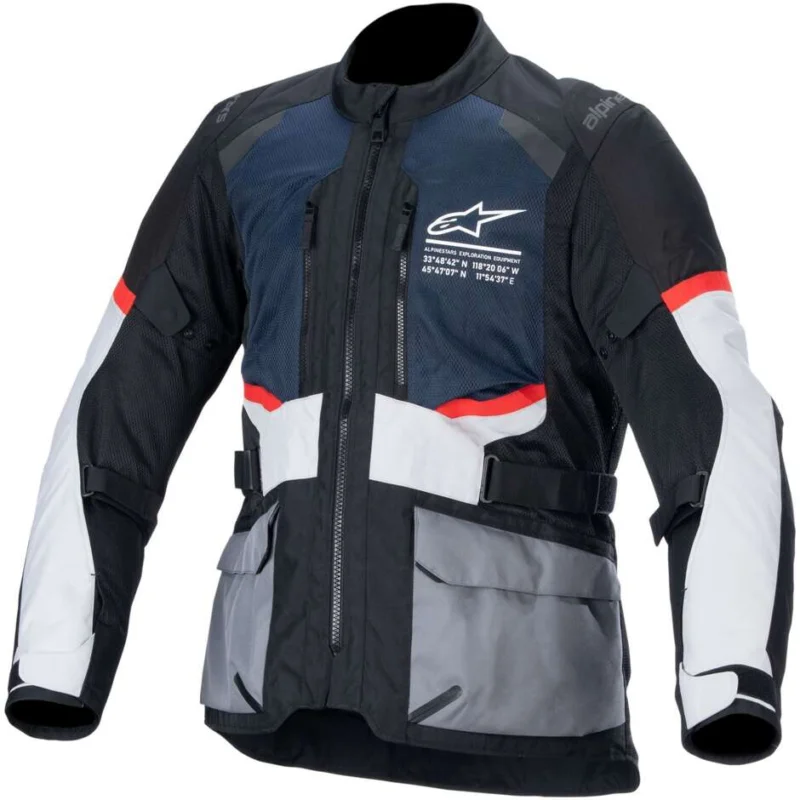 Giubbotto Moto Alpinestars ANDES AIR DRYSTAR Blu Nero Ice Grigio Solo Oggi