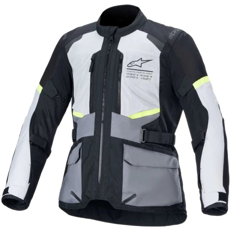 Giubbotto Moto Alpinestars ANDES AIR DRYSTAR Ice Grigio Dark Grigio Nero Super Prezzo