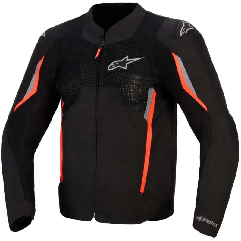 Giubbotto Moto Alpinestars AST V3 AIR Nero Grigio Scuro Rosso Fluo Spedizione Espresso