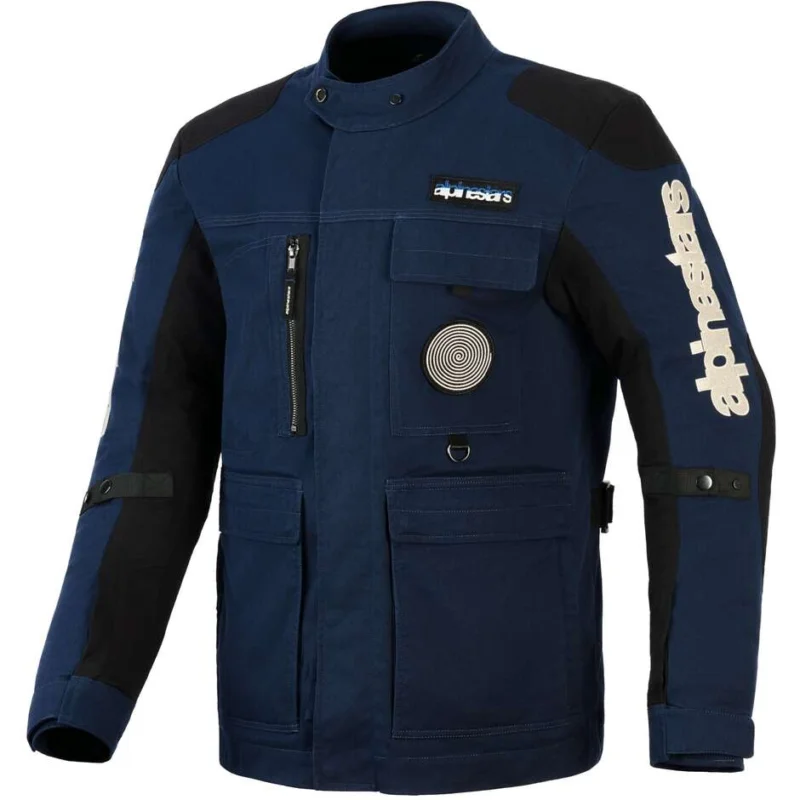 Giubbotto Moto Alpinestars DICE Blu Scuro Nero Acquista Ora