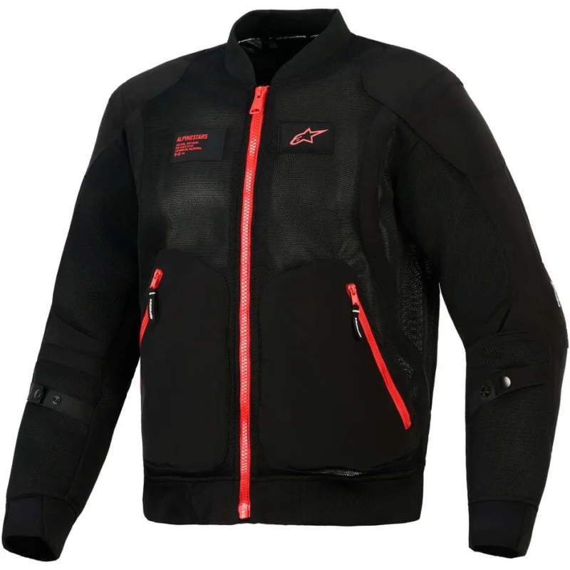 Giubbotto Moto Alpinestars FLIGHT AIR Nero Rosso Brillante Non Perdere