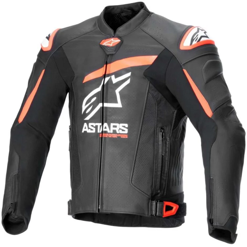 Giubbotto Moto Alpinestars GP PLUS R V4 AIRFLOW Nero Rosso Fluo Bianco Nuovo Arrivo