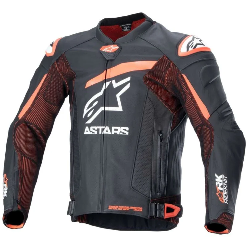 Giubbotto Moto Alpinestars GP PLUS R V4 RIDEKNIT Nero Rosso Fluo Bianco Soddisfatti O Rimborsati
