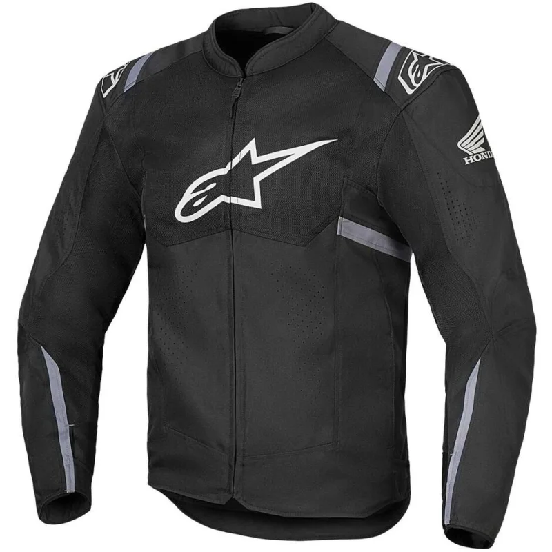 Giubbotto Moto Alpinestars HONDA T-SPS AIR V2 Nero Grigio Scuro Grigio Ghiaccio Affare
