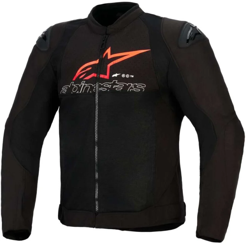 Pagamento Sicuro Giubbotto Moto Alpinestars SMX AIR Nero Rosso Brillante Bianco