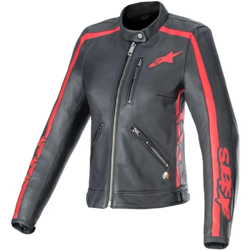 Giubbotto Moto Alpinestars STELLA DYNO Nero Haute Rosso Super Prezzo