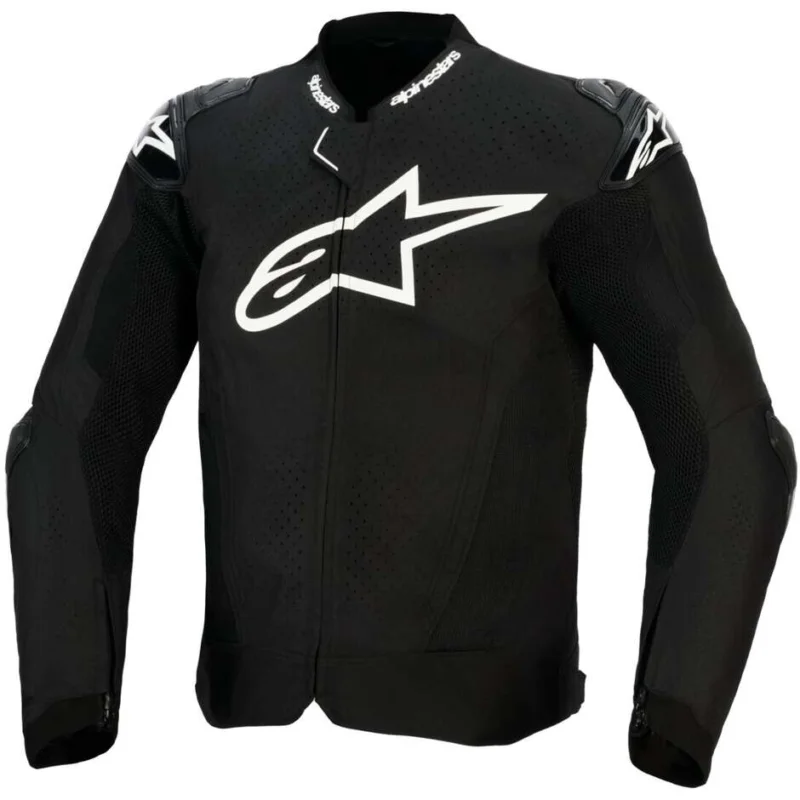 Giubbotto Moto Alpinestars T-GP AIR Nero Bianco Esclusivo