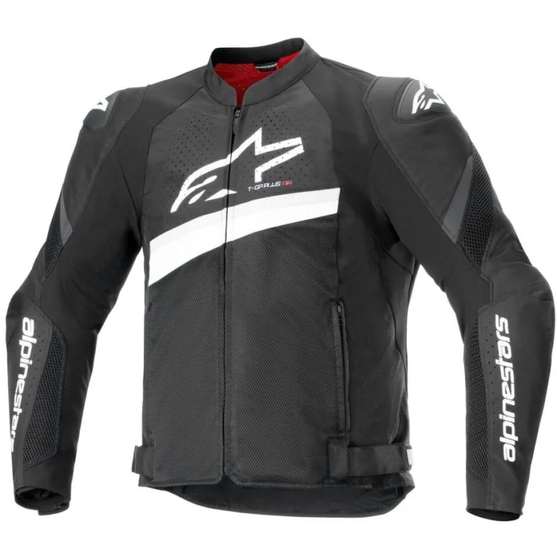 Giubbotto Moto Alpinestars T-GP PLUS R V4 AIRFLOW Nero Bianco Popolare