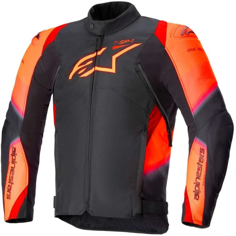 Giubbotto Moto Alpinestars T-SP 1 V2 Waterproof Fluo Rosso Nero Reso Gratuito