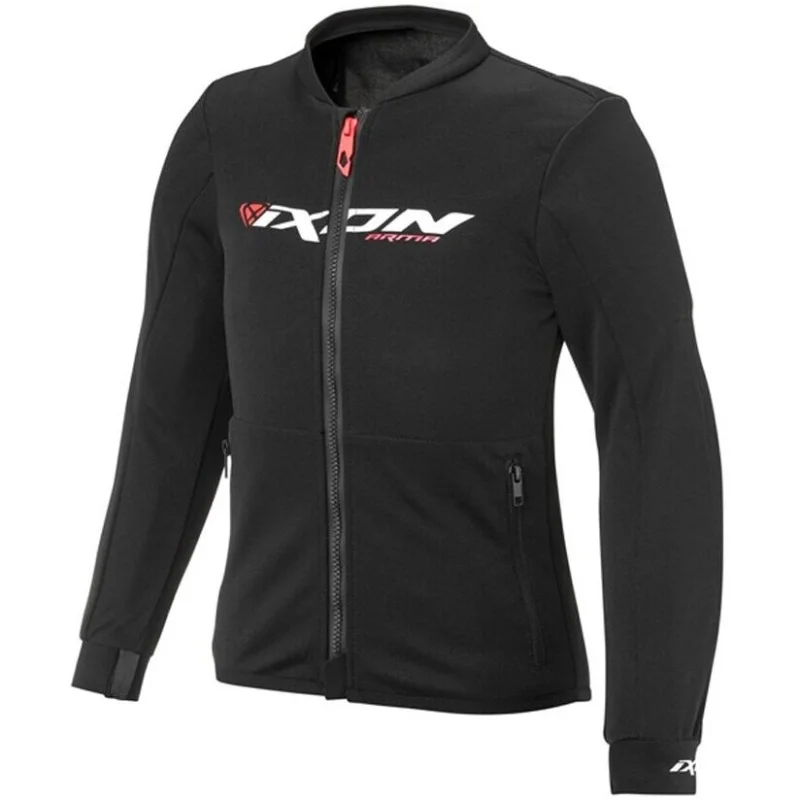 Giubbotto Moto Bambino Ixon ARMA KID Nero Bianco Rosso Brillante Offerta Speciale
