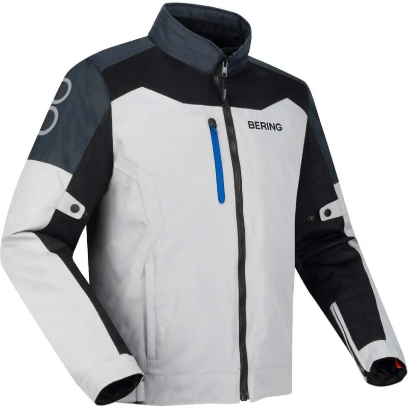 Giubbotto Moto Bering CRONOS Antracite Chiaro Grigio Soddisfatti O Rimborsati
