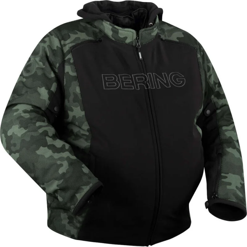 Giubbotto Moto Bering DAVIS King Size Nero Camo Prezzo Ridotto