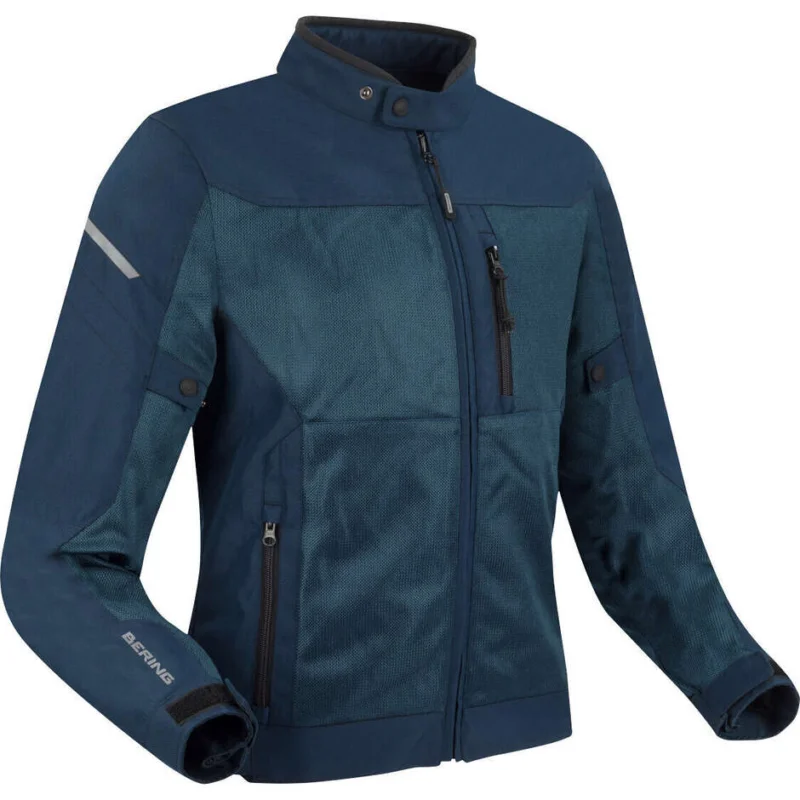 Più Venduto Giubbotto Moto Bering OZONE Navy Blu