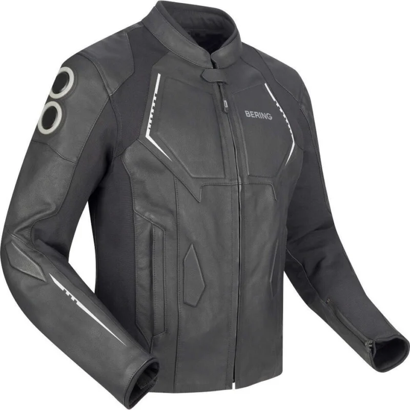 Giubbotto Moto Bering RADIAL Nero Bianco Direttamente Dal Produttore