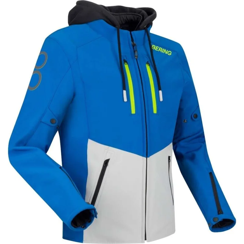 Giubbotto Moto Bering ROTOR Blu Chiaro Grigio Ultimissimo Modello